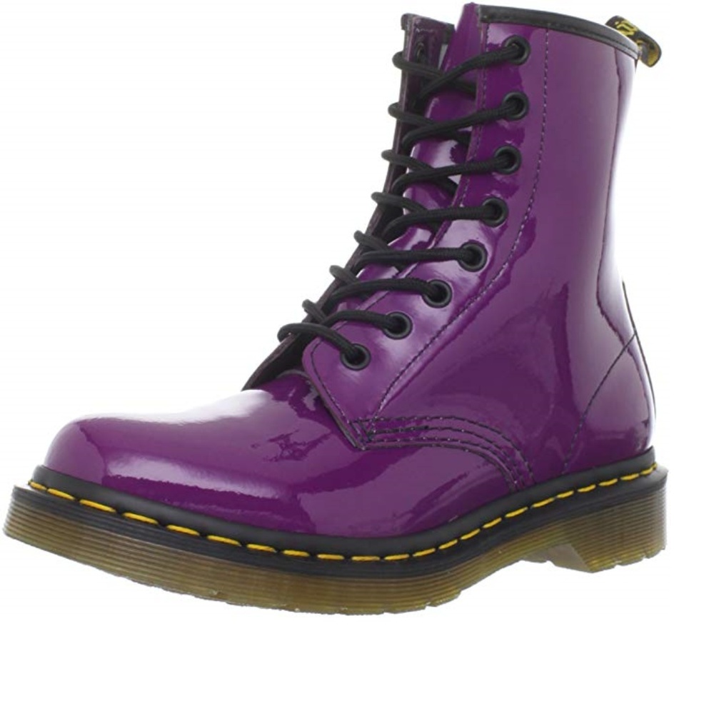 Dr. Martens Women's 1460 W Boot: Purple Patent (9)